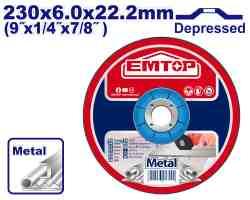 Disque à meuler 230x6mm EMTOP EACD602301