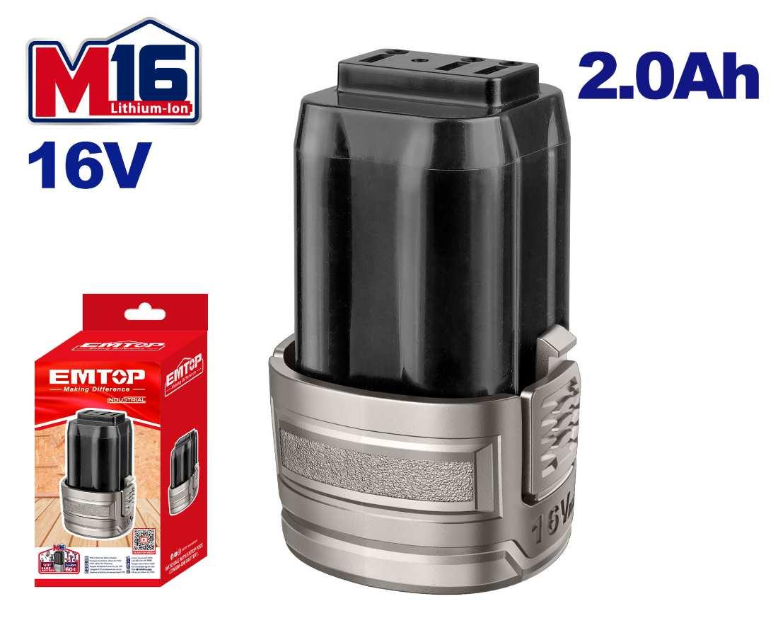 Batterie 16V 2Ah EMTOP
