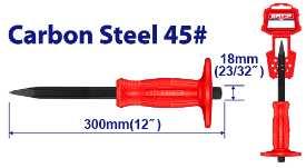 Burin de maçon pointu 300 à protection EMTOP