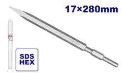 Burin pointu SDS HEX 17x280 mm EMTOP