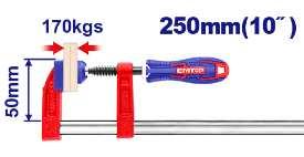 Serre-joint 50x250mm force 170kg EMTOP ECLPF05301