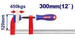 Serre-joint 120x300mm force 450kg EMTOP ECLPF12101