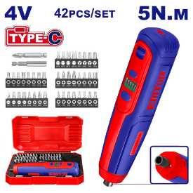 Visseuse 4V 5Nm Type-C + 42 embouts EMTOP