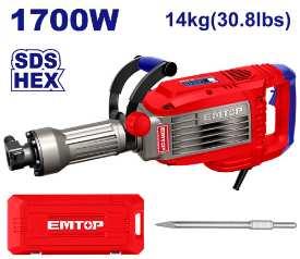 Démolisseur 14kg 1700W 50J EMTOP