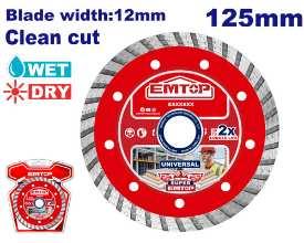 Disque diamant 125 L12 Turbo EMTOP