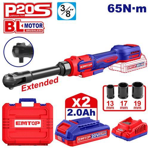 Cliquet / clé à choc 3/4\" 20V 1350Nm 2B EMTOP