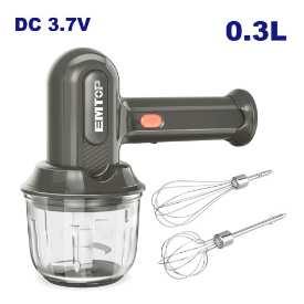 Batteur 3,7V avec bol 0,3L EMTOP EFM019U