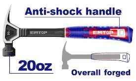 Marteau arrache-clous 560g EMTOP EHAMCH2020