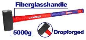 Masse carrée 5000g manche fibre EMTOP