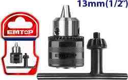 Mandrin à clé de 13mm EMTOP EKCK1301