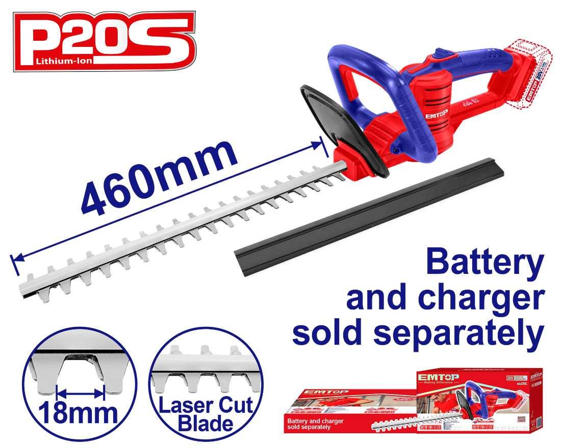 Taille-haie 20V 460mm EMTOP