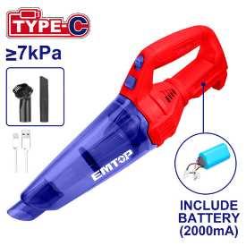 Aspirateur portable 12V Type-C EMTOP ELVC2026
