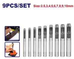Jeu de 9 perforatrices 2,5-10mm EMTOP EMCC7509