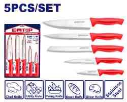 Ensemble de 5 couteaux de cuisine EMTOP EMKK1K51