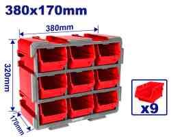 Casier de rangement 9 bacs EMTOP EMTB8330