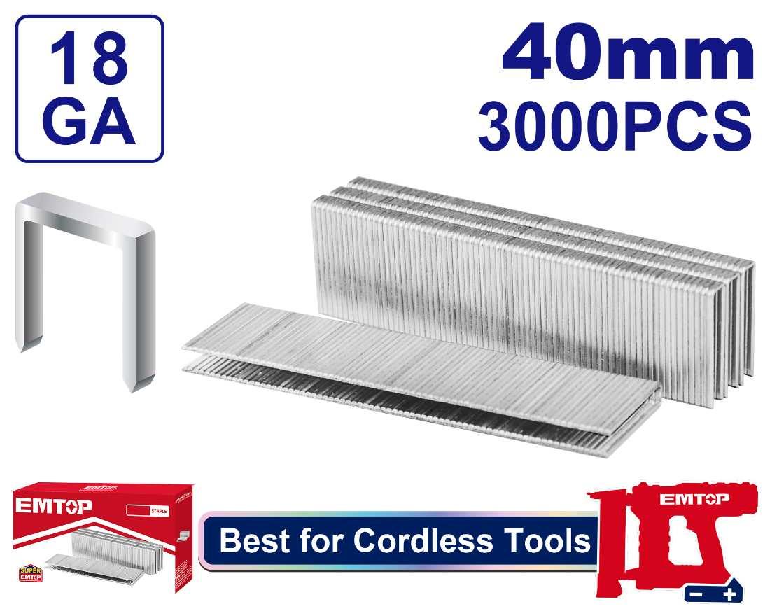Agrafes 40mm (3000) EMTOP ENAL18403