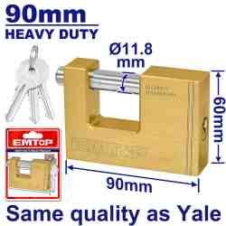 Cadenas rectangle 90mm EMTOP EPDKH9001