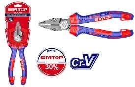 Pince universelle forte 7"/180mm EMTOP EPLRC0721