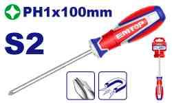 Tournevis américain S2 PH1x100 EMTOP ESDPH1100
