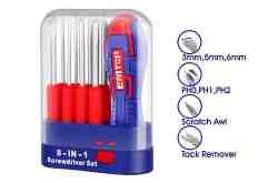 Tournevis 9 en 1 EMTOP ESDRH0902