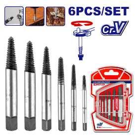 Kit d'extracteurs de vis 6 pièces EMTOP