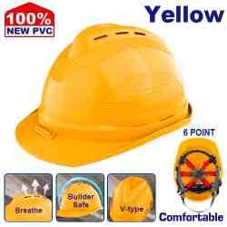 Casque de sécurité jaune EMTOP ESHT0801