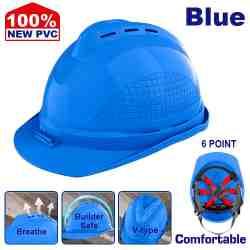 Casque de sécurité bleu EMTOP ESHT0803