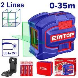 Laser 2 lignes vert 35m EMTOP ESLE21601