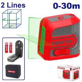 Laser 2 lignes vert 30m EMTOP ESLE2M03