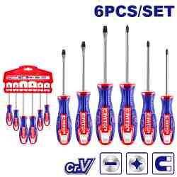 Jeu de 6 tournevis EMTOP ESST0602