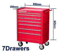 Servante avec roues 7 tiroirs EMTOP