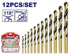 Jeu de 12 forets métal HSS 2-8mm EMTOP ETDBB11125