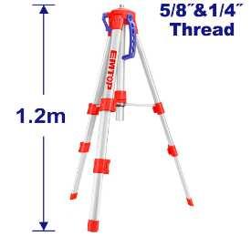 Trépied pour niveaux laser 1,2m EMTOP ETPD12001