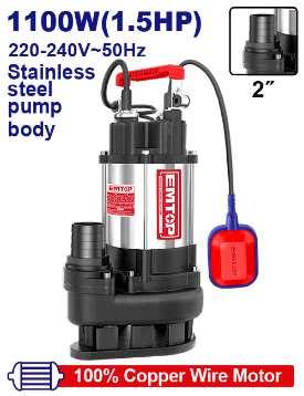 Pompe submersible 2\" 1,5CV H15m 366L/min EMTOP