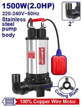 Pompe submersible 2\" 2CV H14,5m 350L/min EMTOP